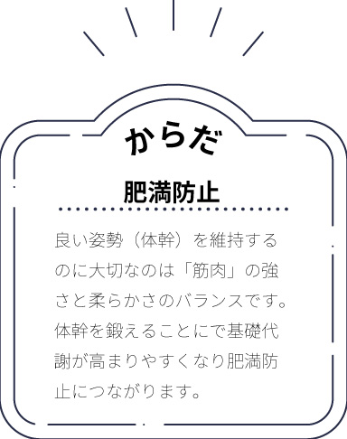 からだ　肥満防止